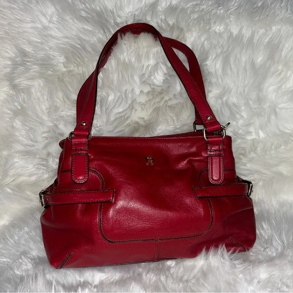 Etienne Aigner Tucson Handbag Style 70316 in Garnet - Picture 12 of 12